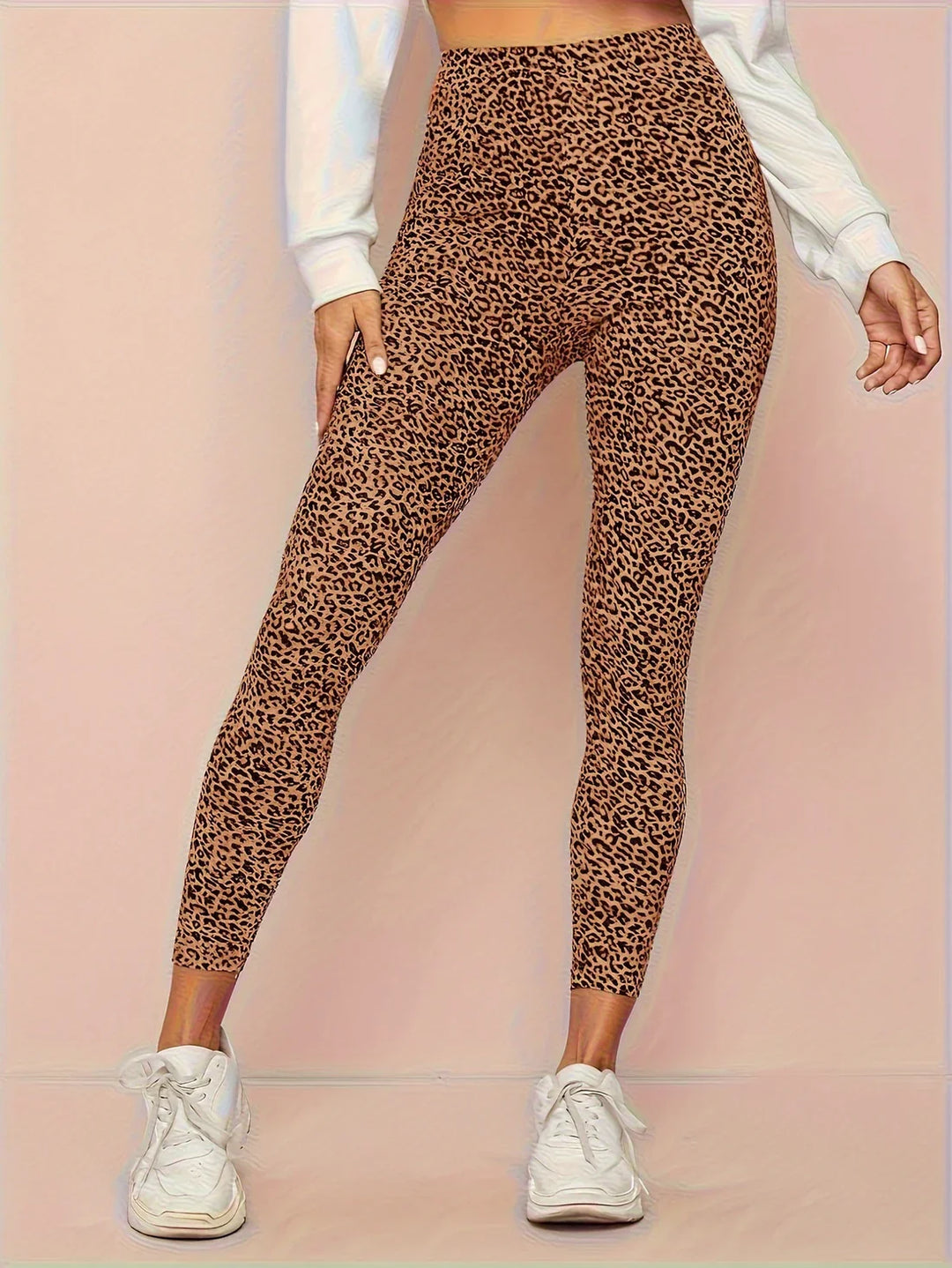 Women's Leopard Print High-Waist Leggings