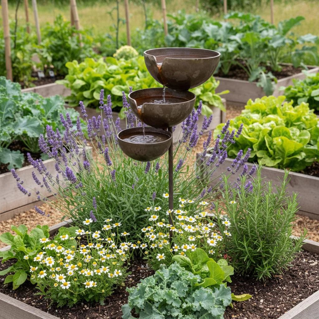 Rain Collector Bird Bath - Natural Water Source for Birds and Bees