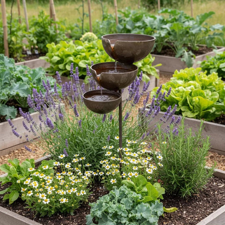 Rain Collector Bird Bath - Natural Water Source for Birds and Bees
