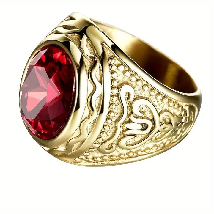Elegant Gold Ring with Refined Details