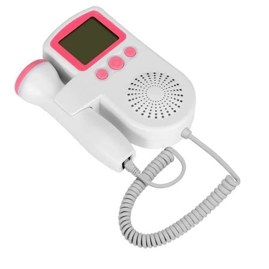 Fetal Doppler and Heart Rate Monitor for Pregnancy at Home with Backlit Lcd Display and Speaker