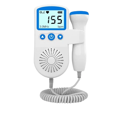 Fetal Doppler and Heart Rate Monitor for Pregnancy at Home with Backlit Lcd Display and Speaker