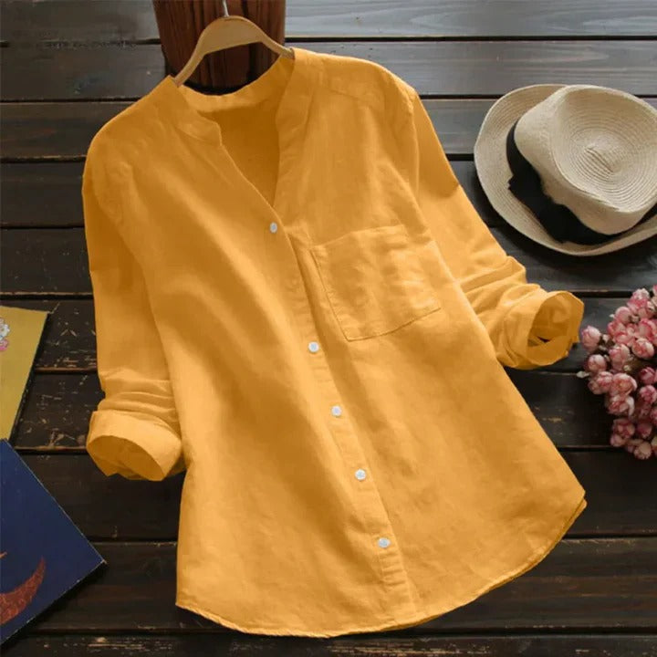 Women's Linen-Cotton Blend Shirt