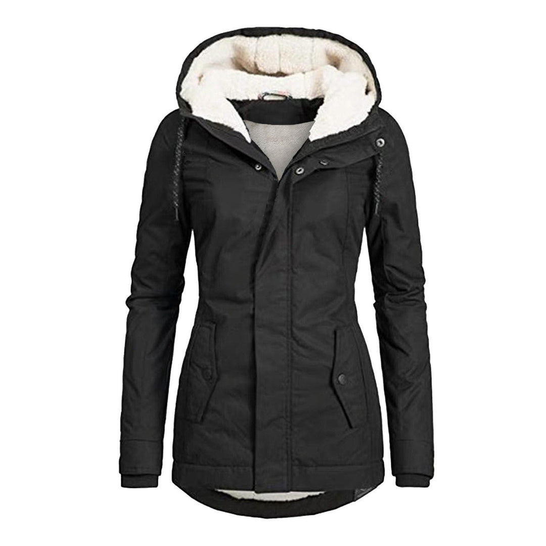 Fleece-Lined Parka with Hood for Women