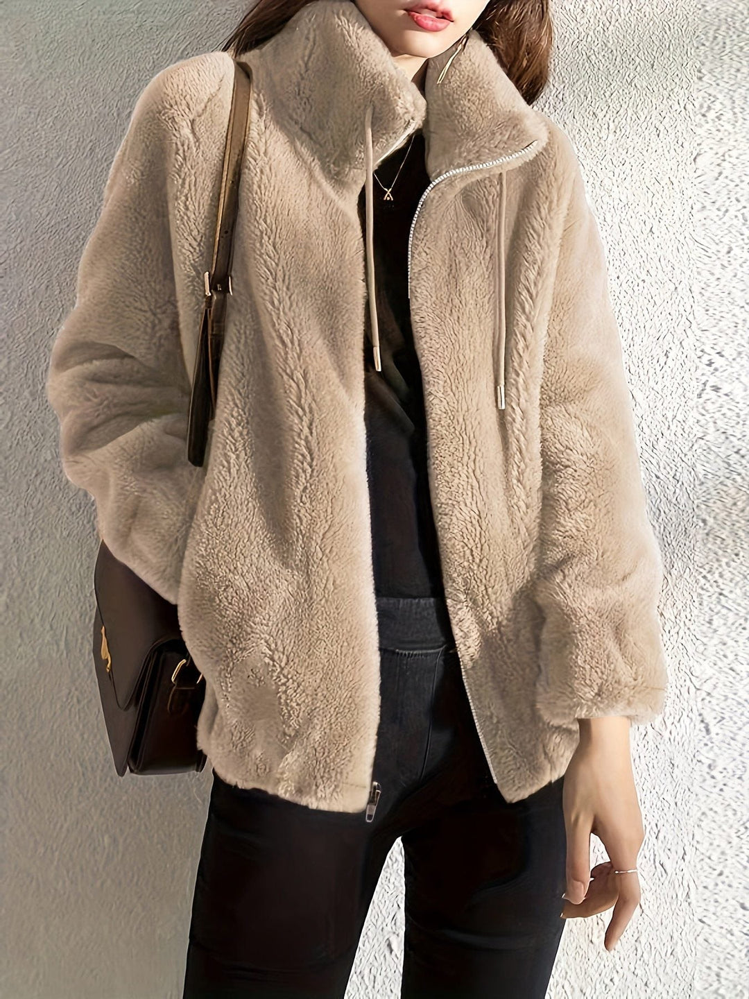Fleece Jacket with Zip-Up for Women