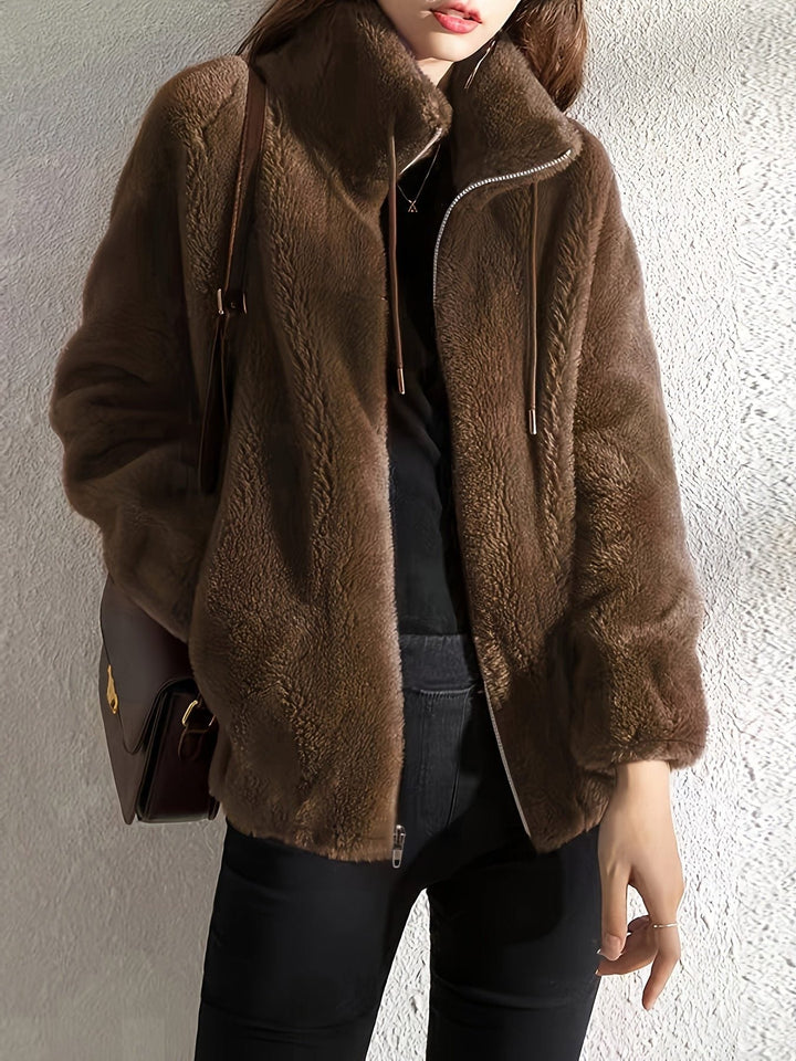 Fleece Jacket with Zip-Up for Women