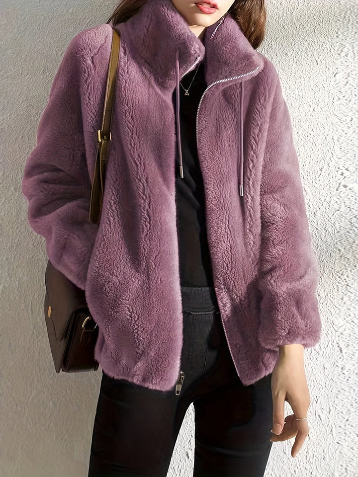Fleece Jacket with Zip-Up for Women