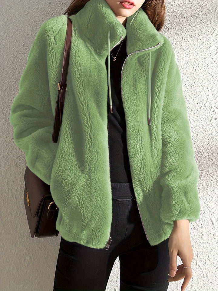 Fleece Jacket with Zip-Up for Women