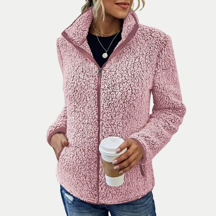 Fleece Jacket with Zip-Up Front for Women