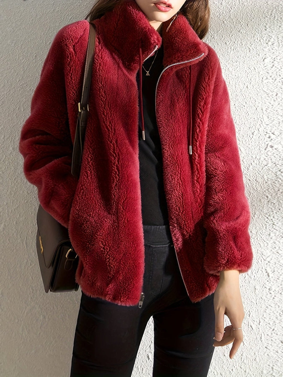 Fleece Jacket with Zip-Up for Women