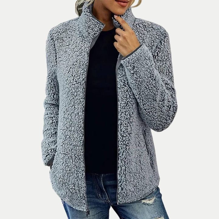Fleece Jacket with Zip-Up Front for Women