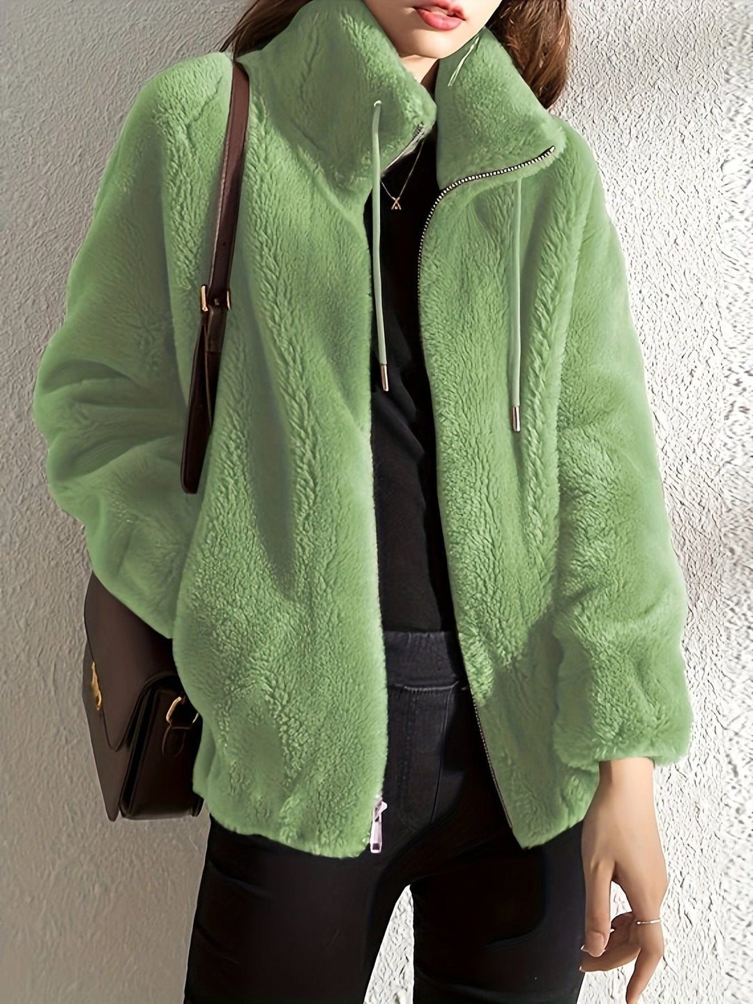 Fleece Jacket with Zip-Up for Women