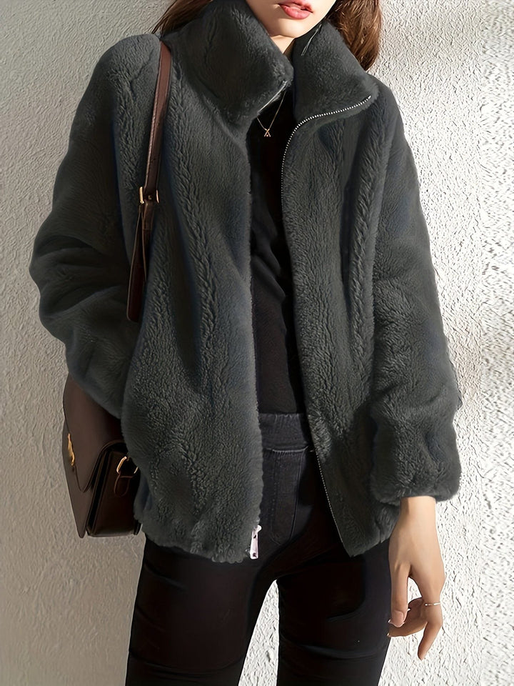 Fleece Jacket with Zip-Up for Women