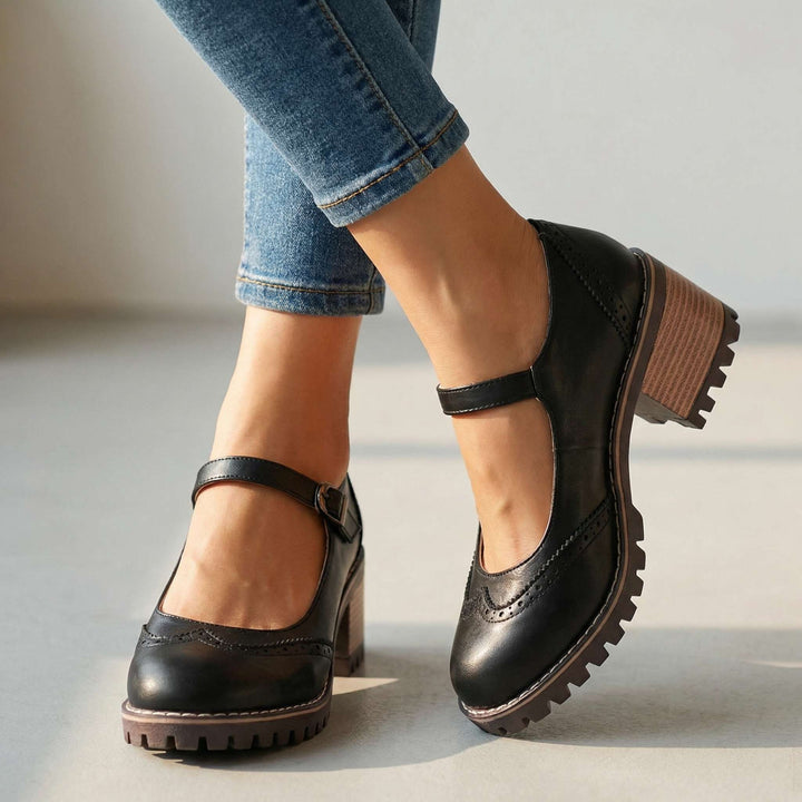 Women's Mary Jane Comfort Heels – Vintage-Style Shoes