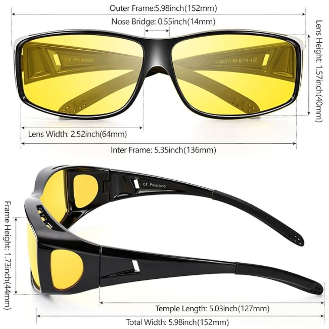 Polarised Night Driving Glasses - Jeremy
