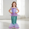 Girls' Halloween Mermaid Costume with Accessories for Dress-Up Party