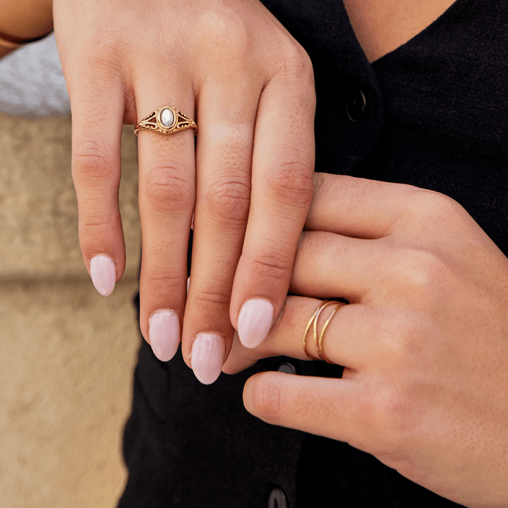 Gold Infinity Hoop Ring
