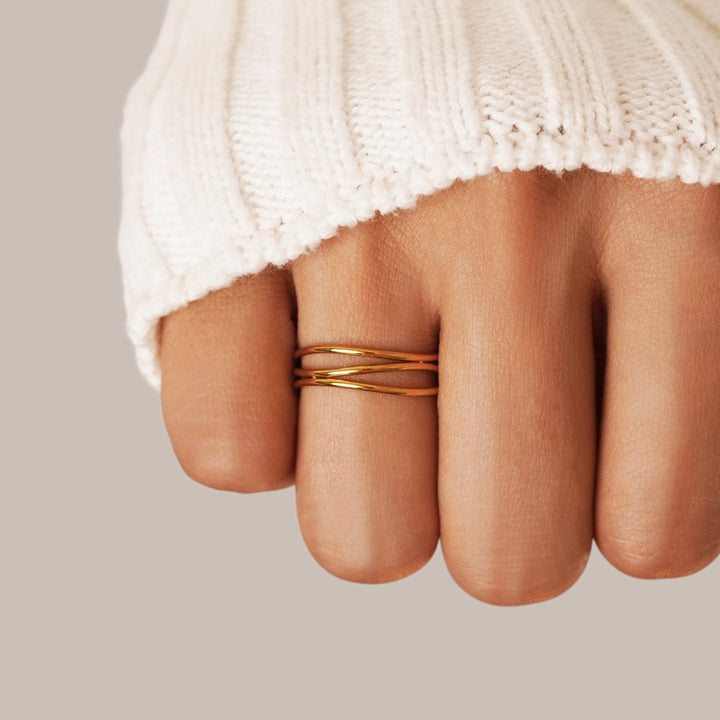 Infinite Line - Gold Ring