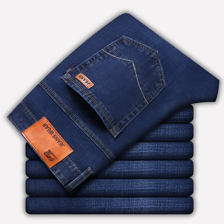 Men's Straight Leg Jeans - Durable Denim
