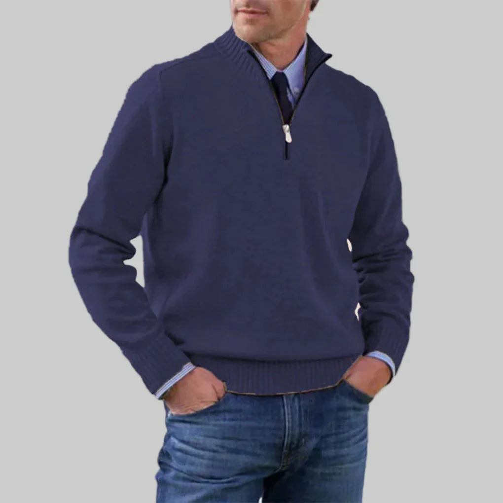 Men’s Half-Zip Sweater – Layered Style with Seasonal Appeal