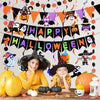 Halloween Party Decorations Banner Kit with Hanging Swirls and Outdoor Wall Decor