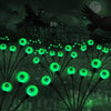 Halloween Solar Pathway and Garden Lights with LED Eyeball Stakes for Outdoor Yard Decoration