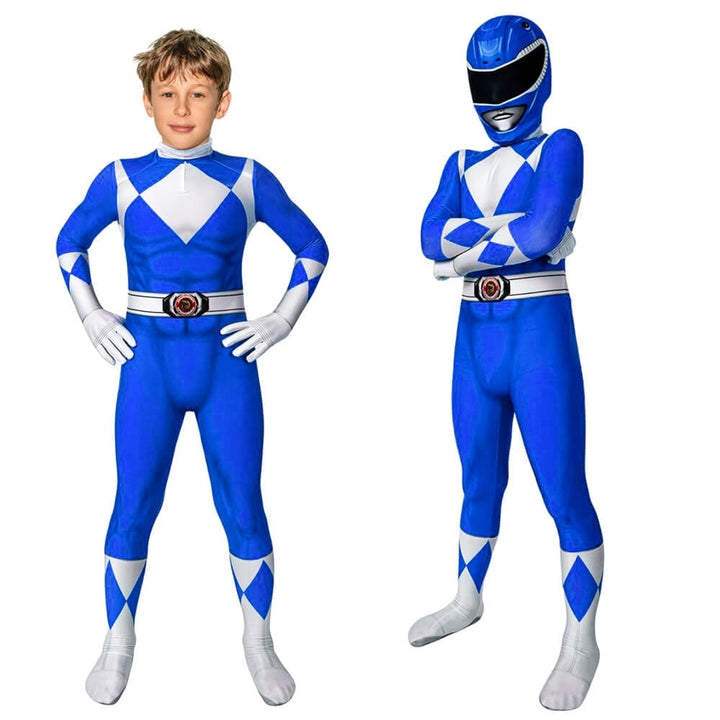 Halloween Superhero Park Ranger Costume Jumpsuit with Mask