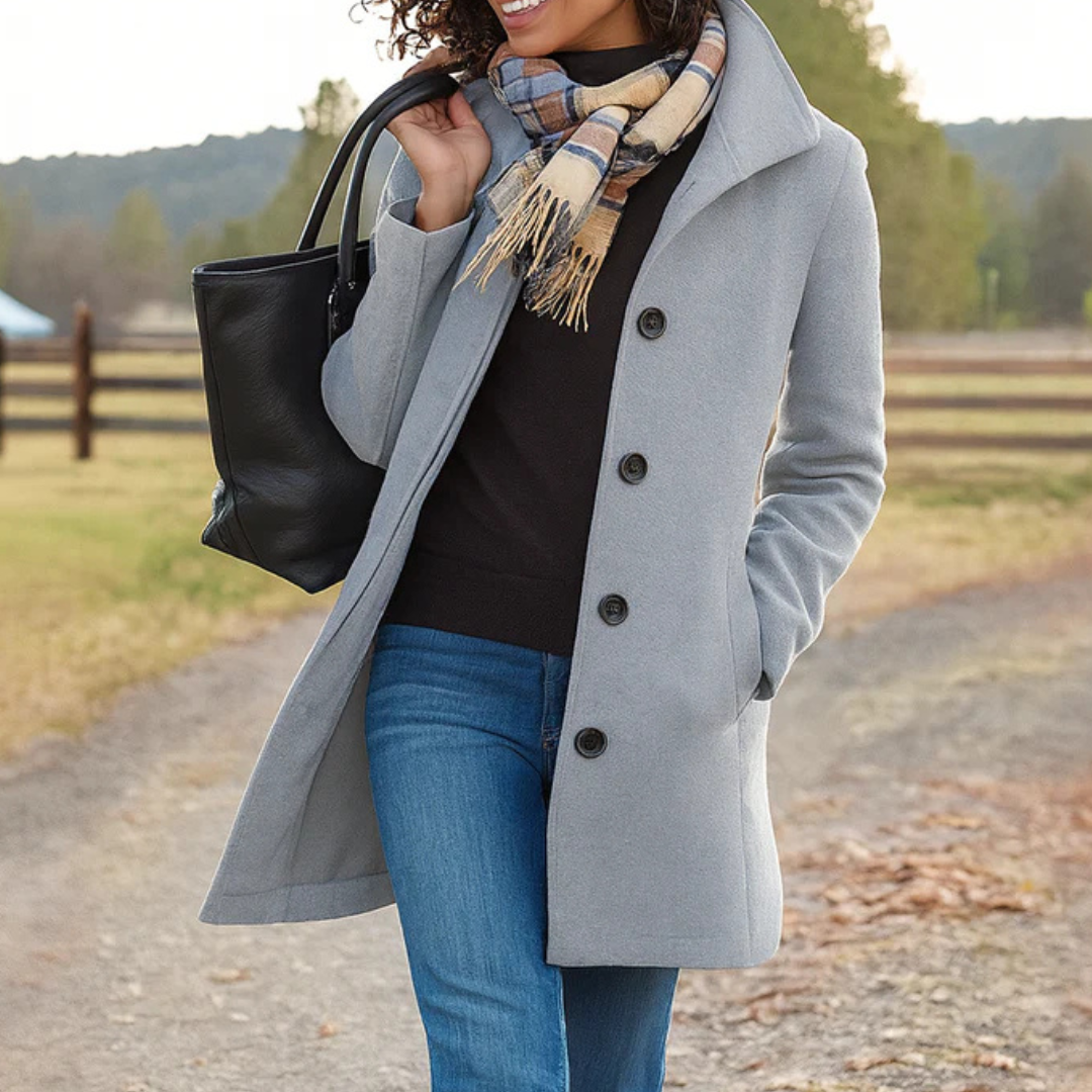 Women's heritage button-front coat