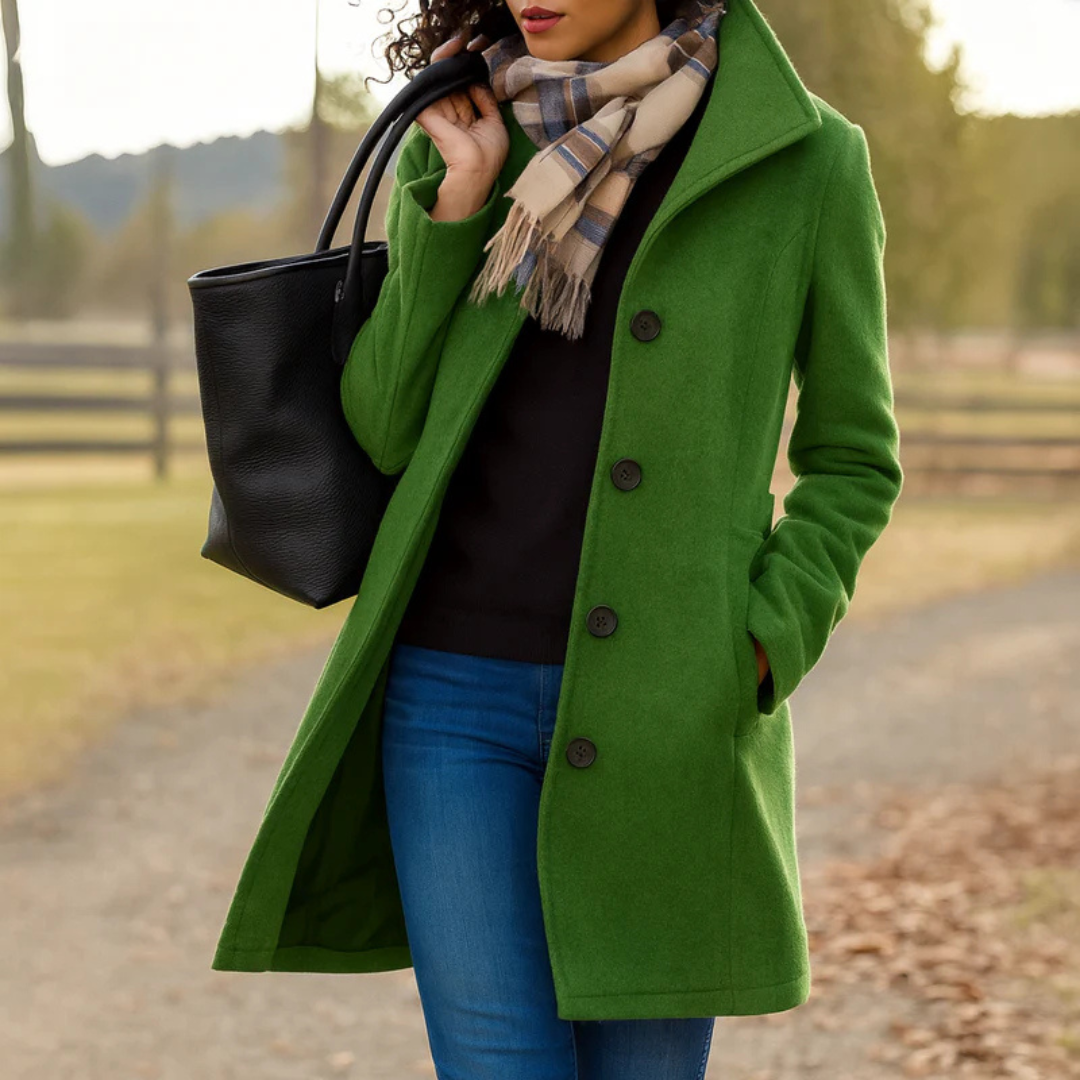 Women's heritage button-front coat