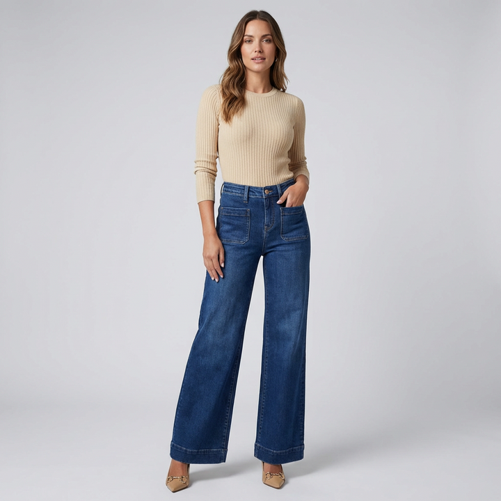Women’s High-Waisted Wide Leg Jeans