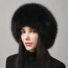 Faux-Natural Fox Fur Winter Hat with Earmuffs