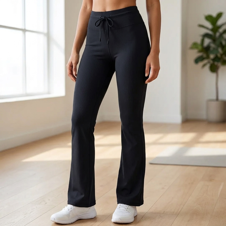 Black High-Waist Yoga Pants