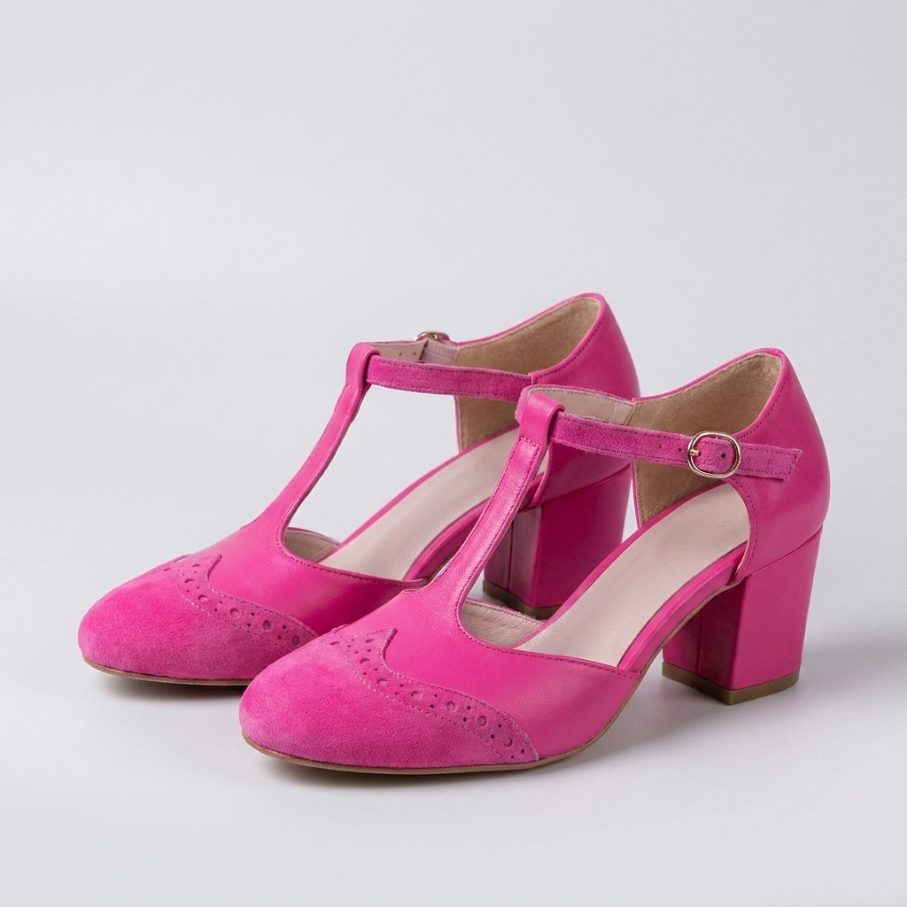 T-Strap Block Heel Pumps Bring Elegant Poise to Smart & Dressy Looks