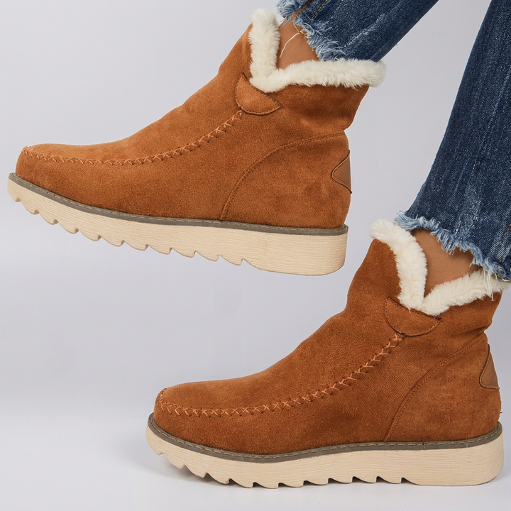 Stylish Women's Winter Boots with Elevated Sole