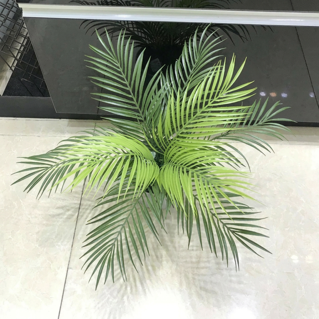 12 Faux Palm Leaves