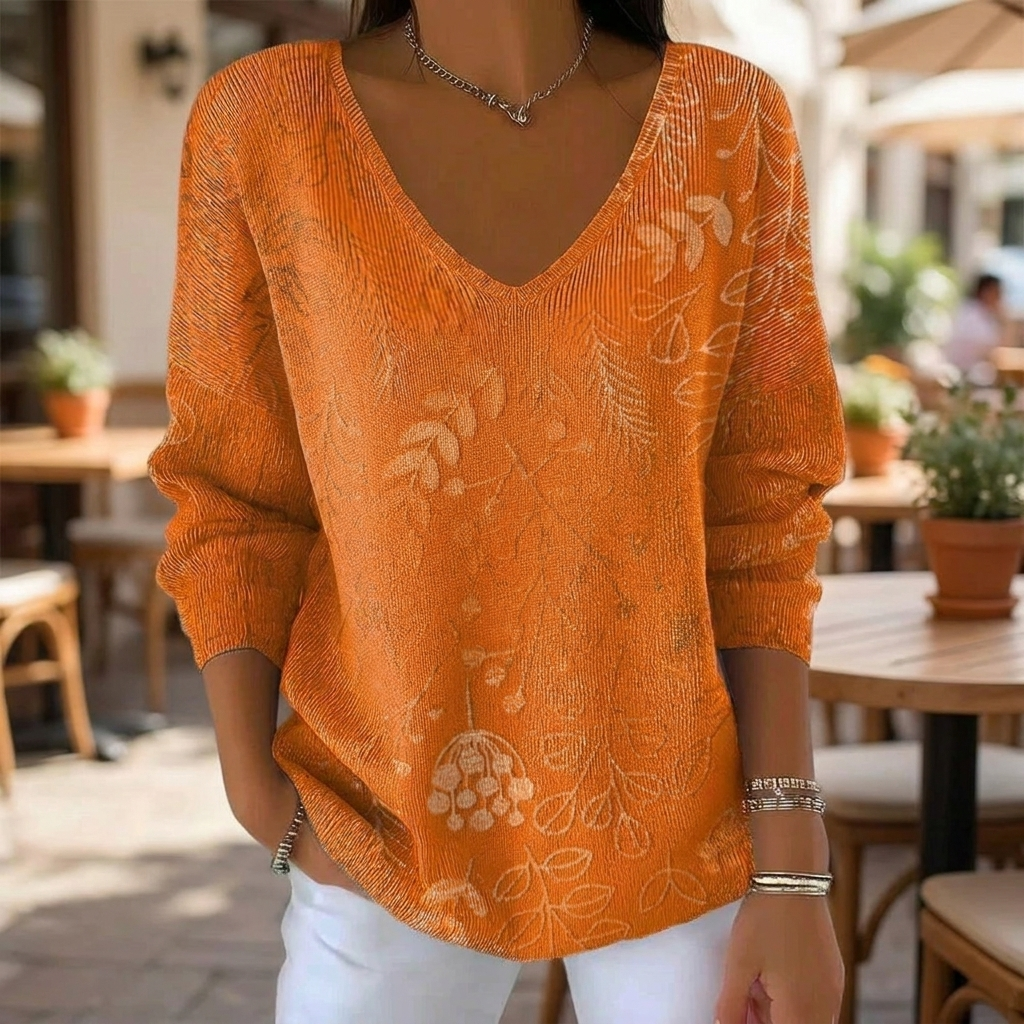 Chic V-Neck Sophisticated Top