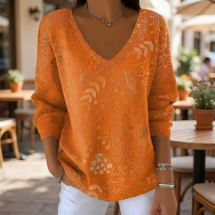 Chic V-Neck Sophisticated Top
