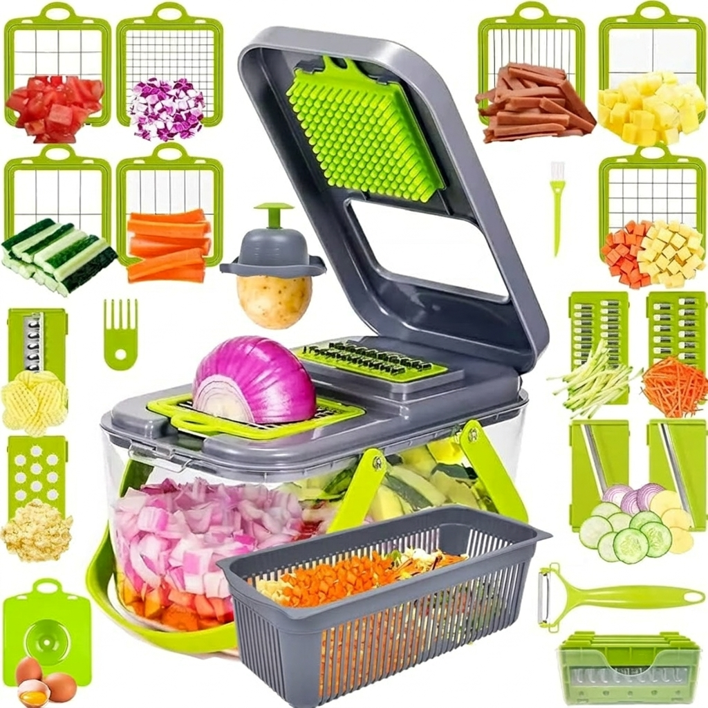 Multifunction Vegetable Slicer & Chopper Tool