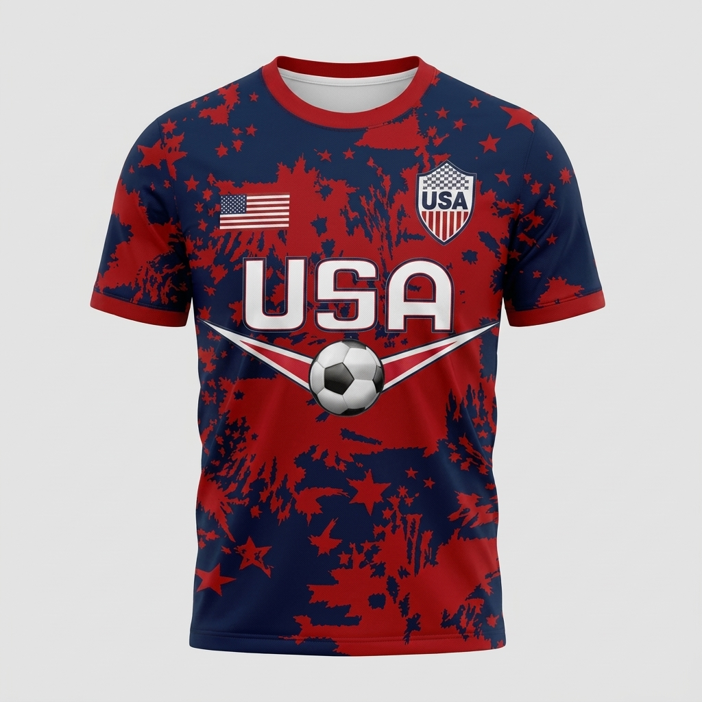 Men’s USA Patriotic Soccer T-Shirt