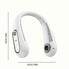 Portable USB Neck Fan with 360° Flexible Cooling for Outdoor Use