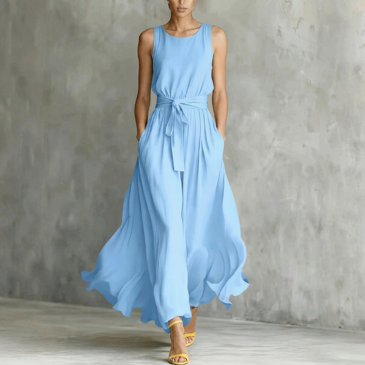 Women’s Lace-Up Waist Cinching Dress