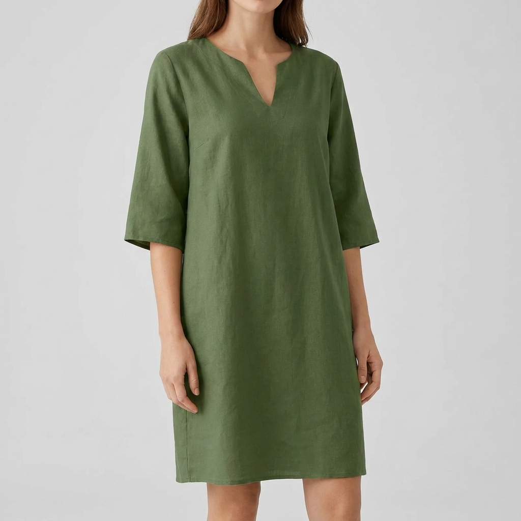Women's Vintage Style Half Sleeve Midi Dress