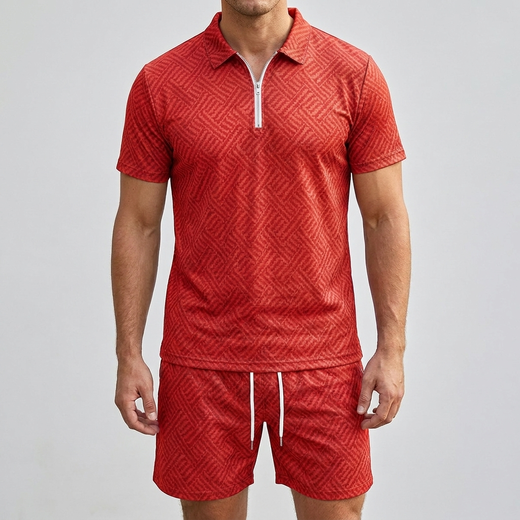 Men's Fashion Summer Leisure Two Piece Set