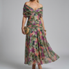 Women's Casual V-Neck A-Line Maxi Dress