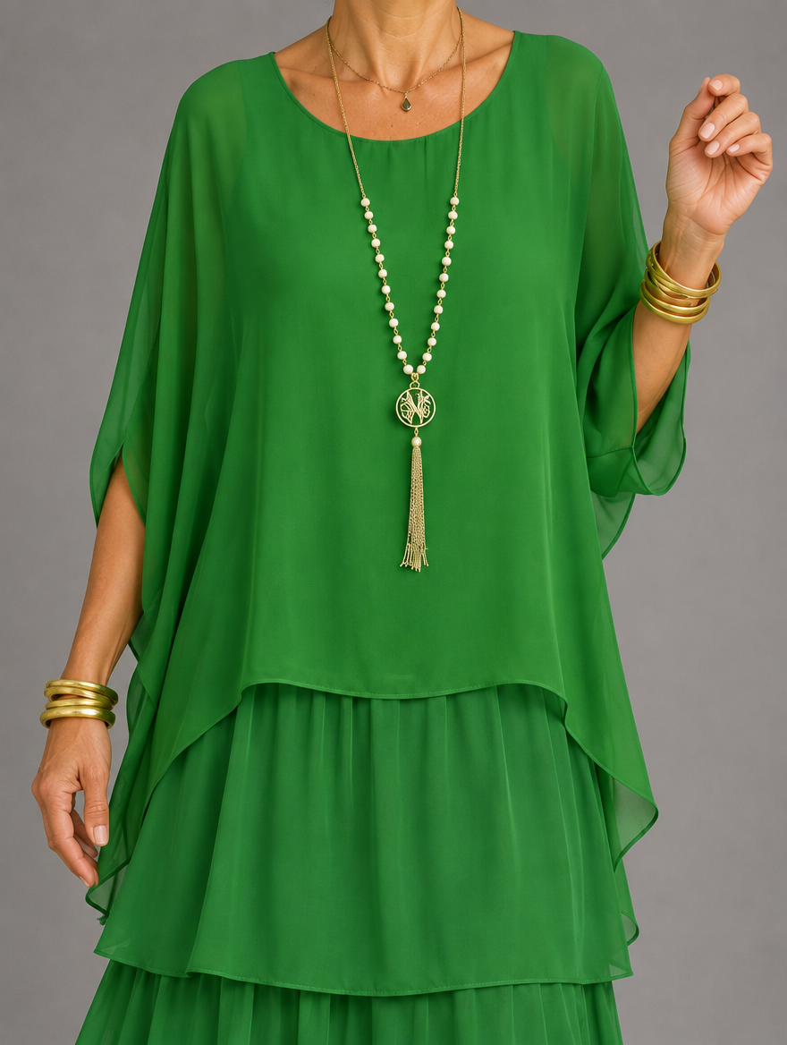 Elegant, flowing maxi dress