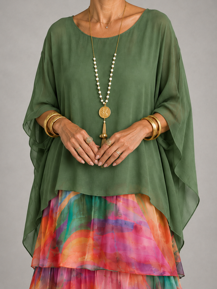 Elegant, flowing maxi dress