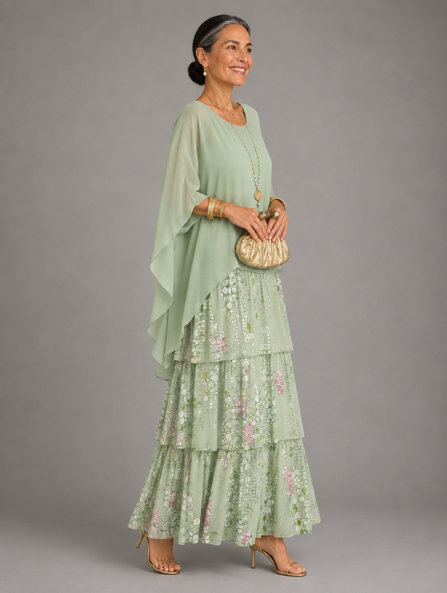 Elegant, flowing maxi dress