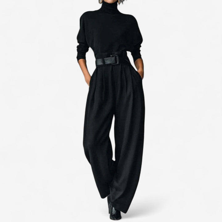 Wide Leg Jumpsuit with High Waist for Women