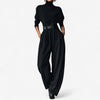 Wide Leg Jumpsuit with High Waist for Women