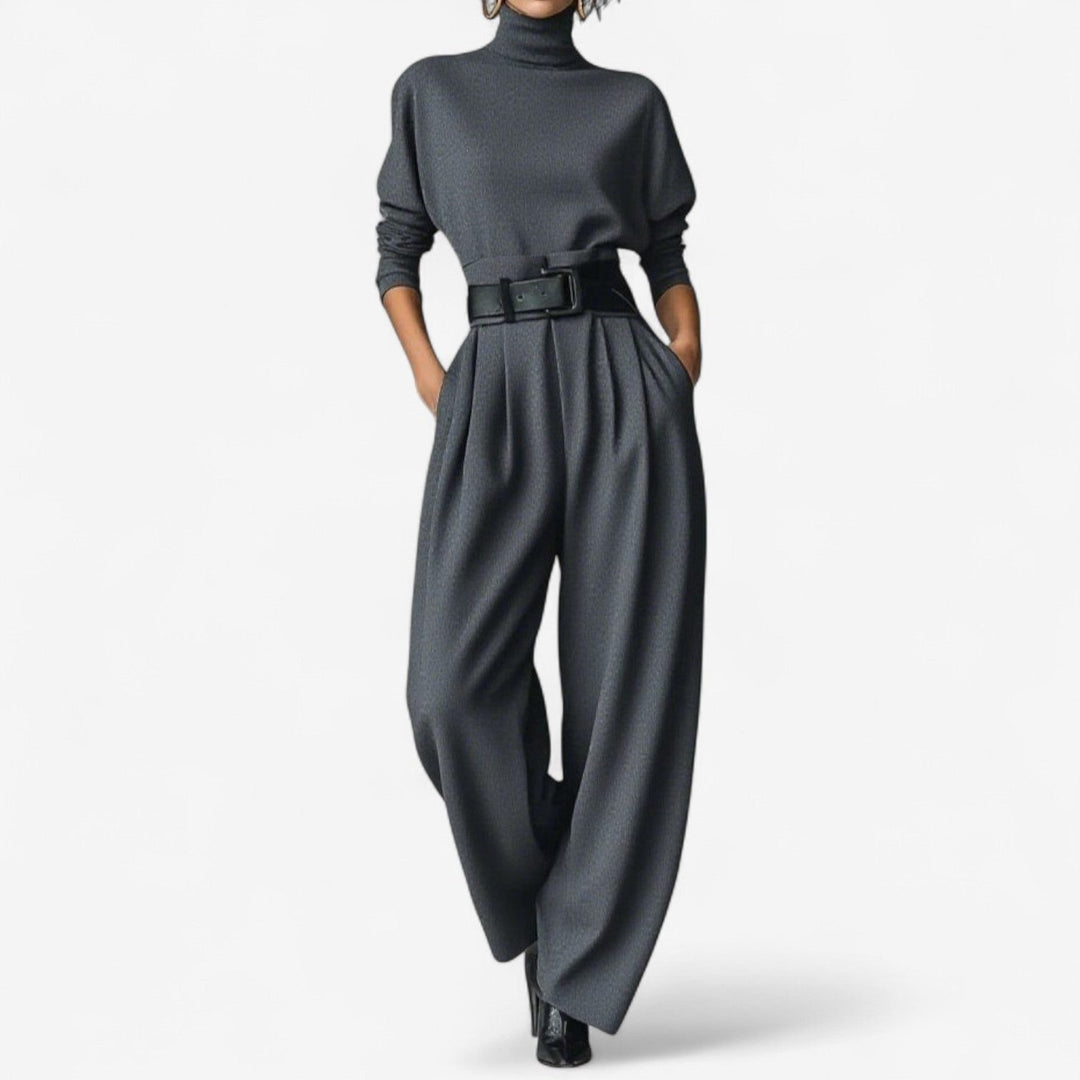 Wide Leg Jumpsuit with High Waist for Women